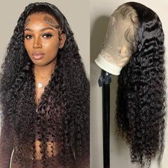 Tipiuli deep wave lace-front wig 26in closeup curls for natural volume