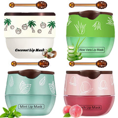 TIRDET bee lip balm honey pot packaging offers mess-free lip care.