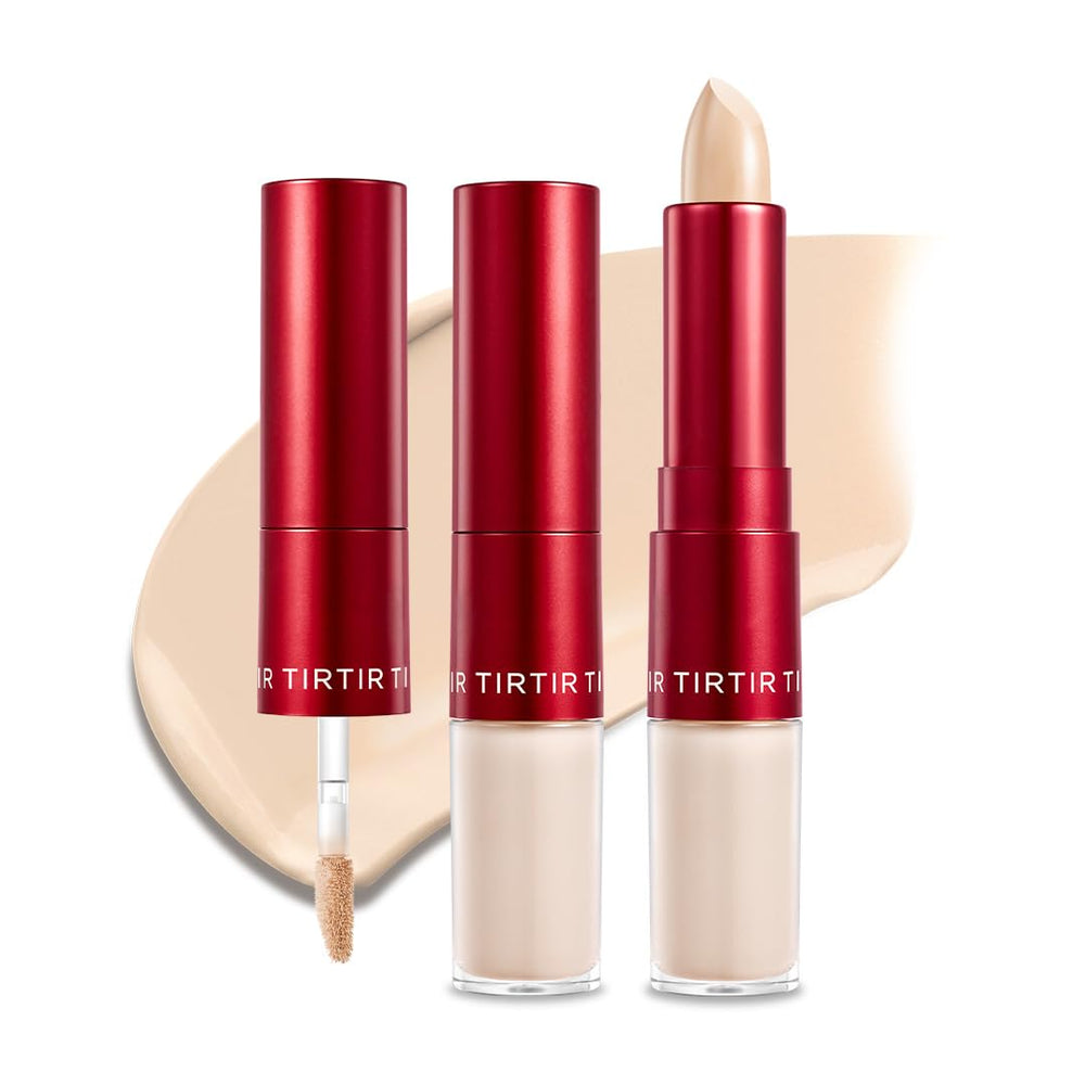 TIRTIR Glide&Hide concealer bottle and wand with dual applicators for precise coverage.