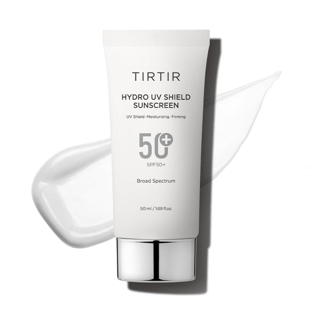 TIRTIR Hydro UV Shield sunscreen bottle showcasing broad spectrum protection