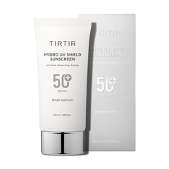 Close-up of semi-matte non-greasy finish on TIRTIR sunscreen