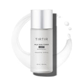 TIRTIR Milk Skin Toner Light bottle-pour demonstrates fast hydration with non-sticky finish.