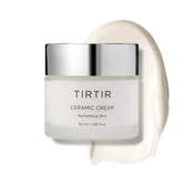 TIRTIR Natural Ceramide Cream packaging closeup shows premium moisture for dry skin