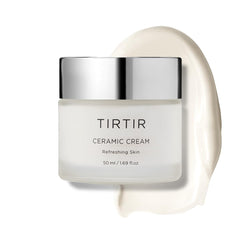 TIRTIR Natural Ceramide Cream packaging closeup shows premium moisture for dry skin