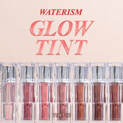TIRTIR Waterism Glow Tint swatch shows natural pink shade with subtle glow.
