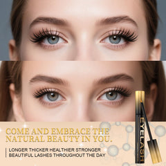Tistees Lash Serum brush application demonstrates easy nightly lash care.