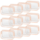 TISRATOK clear makeup bag with zipper for quick organization while traveling