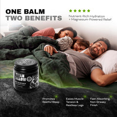 Titan Tallow manuka honey balm highlights soothing skin and natural healing support.
