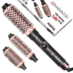 Tiwiche Thermal Brush Set close-up heated barrel for fast curls and detangling