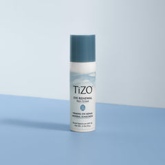 TIZO Eye Renewal SPF20 applying under-eye area, smooth and gentle