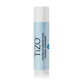 TiZO Lip Protection tinted balm close-up showing SPF45 protection