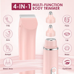 TJJFMM 4-in-1 bikini trimmer face shaving head for precise grooming