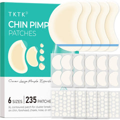 TKTK chin patches collage showing 265 patches for versatile coverage.