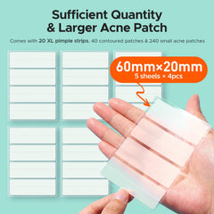 TKTK-xl-patch-body-60x20mm covers a large breakout on skin and prevents friction.