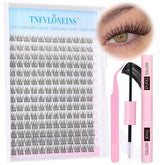 TNFVLONEINS lash kit natural clusters 168pcs for daily natural lash enhancement.
