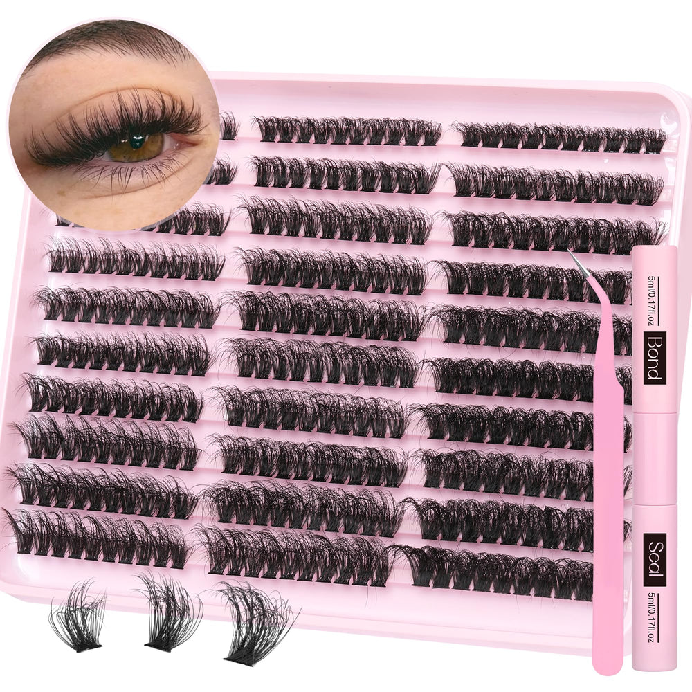 TNFVLONEINS fluffy lash clusters in three styles for versatile looks at home.