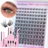 TNFVLONEINS natural lash clusters kit box—comprehensive DIY lash kit.