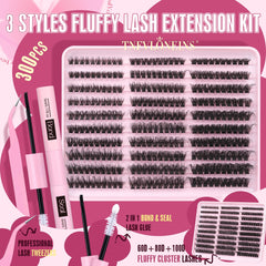 TNFVLONEINS three styles show wispy volume for brighter eyes.