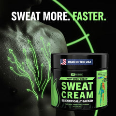 TNT Pro Ignite Sweat Cream application—smooth texture for quick, residue-free skin absorption during training