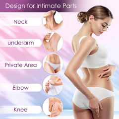 Tobcharm lightening cream bikini-line closeup for even skin tone in sensitive areas.