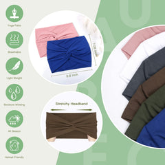 Tobeffect extra-wide headband stretches up to 13 inches for secure, comfortable wear.