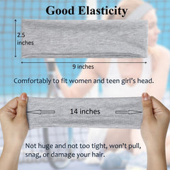 Tobeffect headbands running workout; non-slip grip keeps hair in place through cardio.