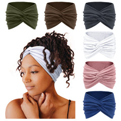 Tobeffect turban headband with front knot adds chic focal point to outfits.