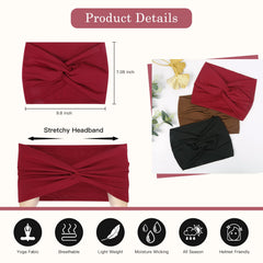 Tobeffect turban headband in solid color adds versatile style for any look