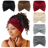 Tobeffect wide headband with front knot offers all-day coverage and secure fit