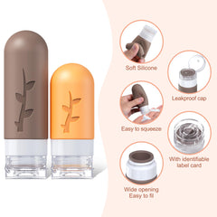 Tocelffe leak-proof cap ensures spill-free transport of cosmetics in your luggage.