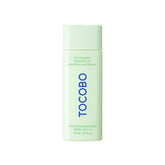TOCOBO CICA CALMING SUN SERUM packaging showcases vegan SPF protection for daily skin care
