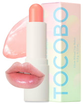 TOCOBO Glow Ritual Lip Balm jar open shows rich moisture for dry lips.