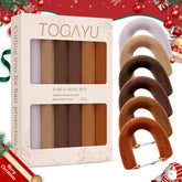Togayu heatless curling rods russet 6pc pack for versatile, damage-free overnight curls.