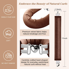 Togayu overnight curls closeup highlighting plush velvet surface for comfortable night styling.