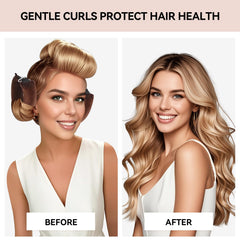 Togayu soft velvet rollers highlight plush texture that protects hair while forming volume.