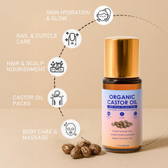 TOGOLIUN castor oil for face and hair with multi-use nourishment