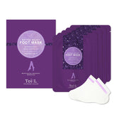 TOI:L Extra Silky Foot Mask packaging shows spa-grade care for post-peel feet