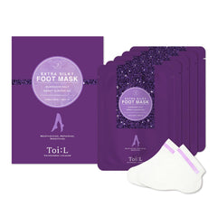 TOI:L Extra Silky Foot Mask packaging shows spa-grade care for post-peel feet