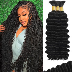 TOIJOI boho braiding hair 20inch bundles closeup for tangle-free styling