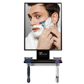ToiletTree Fogless Shower Mirror tall face view for crystal-clear grooming in the shower