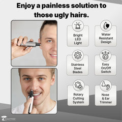 ToiletTree nose hair trimmer cordless handheld grooming