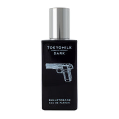TOKYOMILK Dark Bulletproof EDP bottle with smoky notes for evening wear.