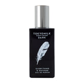 TOKYOMILK Dark Everything and Nothing bottle closeup, premium design for everyday luxury.