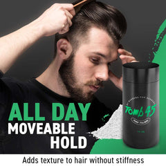 Tomb45 Pure Powder matte finish on hair for natural texture