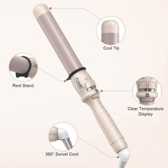ToMe adjustable temperature 180-410°F suits diverse hair types.