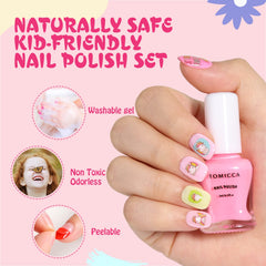 TOMICCA quick-dry polish bottle image suggests fast-drying formula for busy mornings