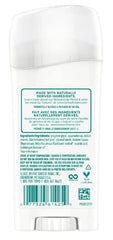 Tom's of Maine Unscented Deodorant Stick application demonstrates fragrance-free, long-lasting protection for daily use.