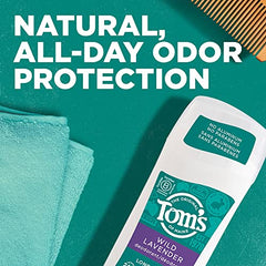Tom's of Maine Wild Lavender 3-pack packaging shot for natural care routine