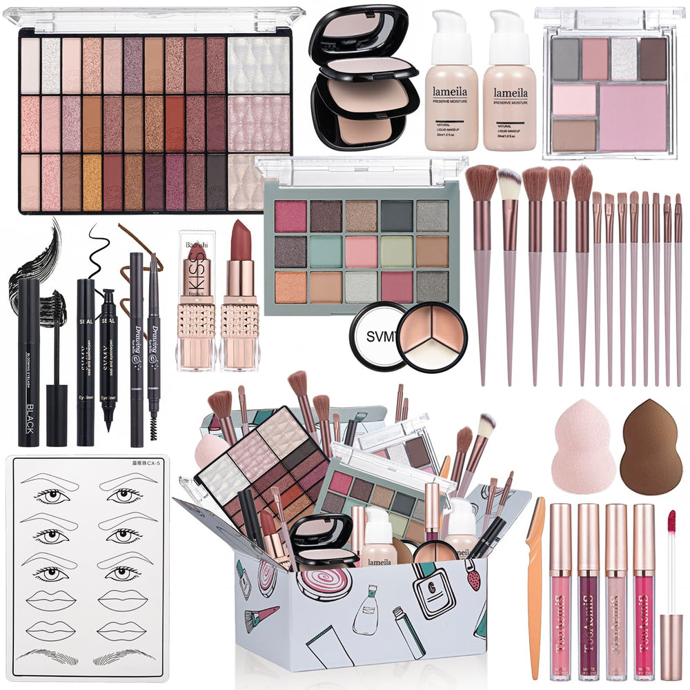 TooAemiS all-in-one makeup kit front view ready for everyday looks.