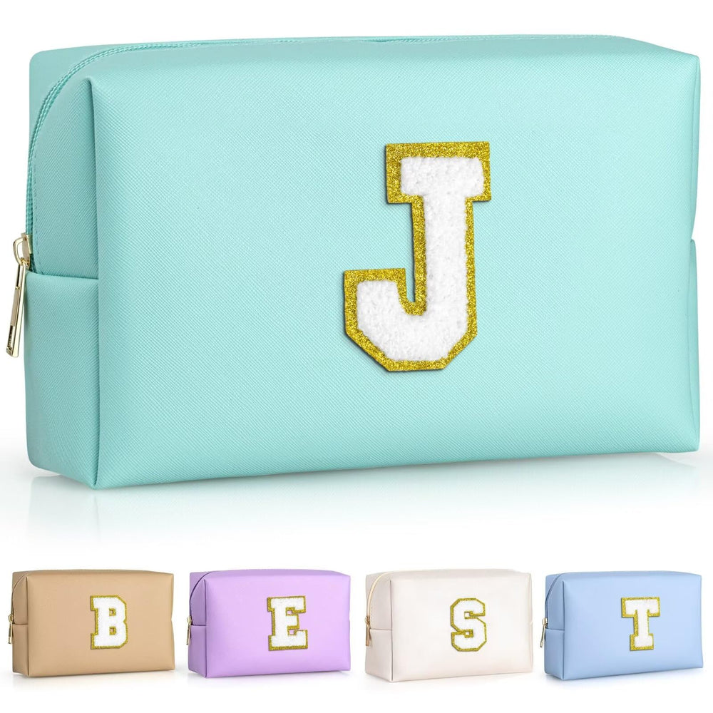 TOPEAST travel makeup bag blue j compact for easy packing